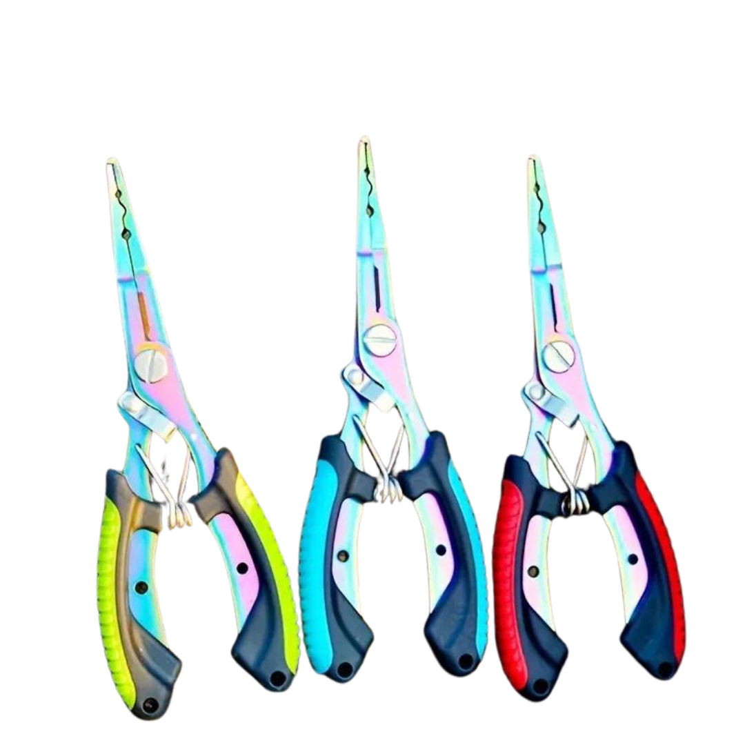 Multi-Functional Fishing Pliers & Gripper - Stainless Steel Hooks, Cutters & Sheath