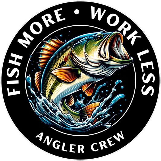 Fish More Work Less Sticker